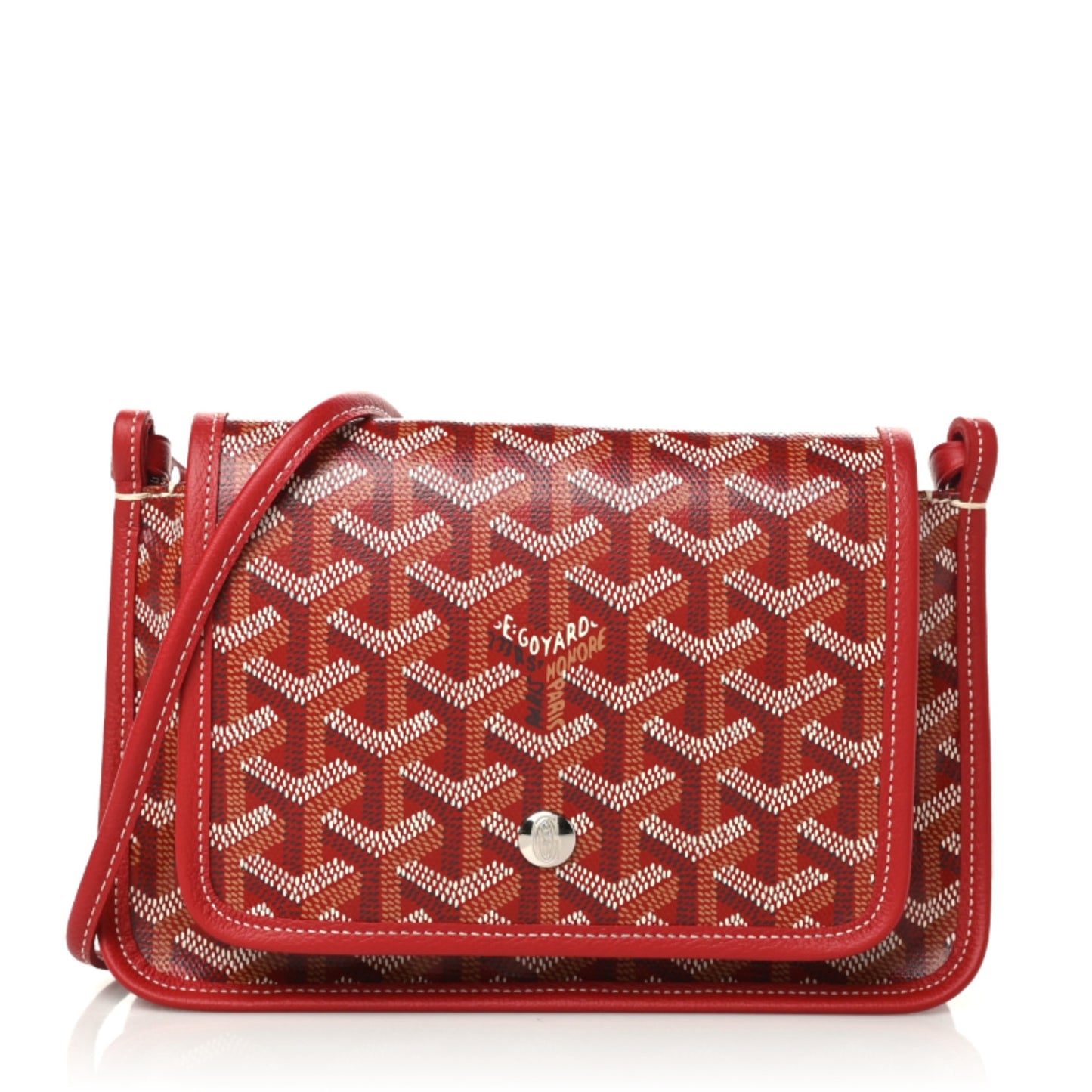 Goyardine Plumet Wallet Clutch Red