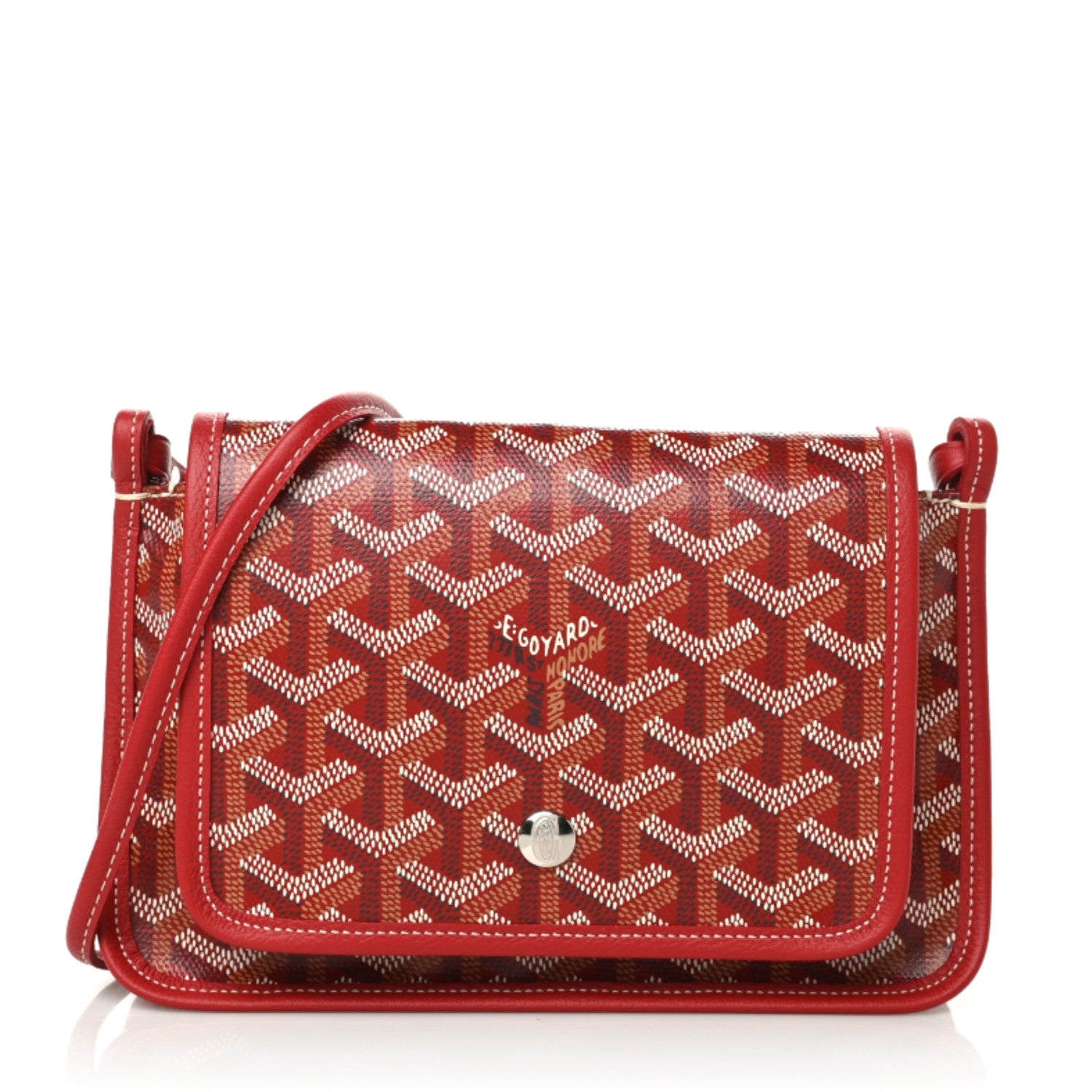 Goyard Goyardine Plumet Wallet Clutch Red 1 of 10