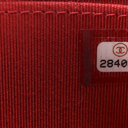 Chanel Caviar Quilted Zip Coin Purse Red 7 of 9