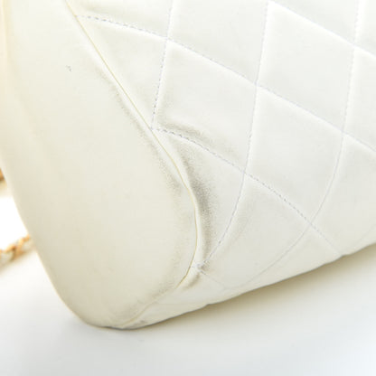 Chanel Lambskin Quilted Large Side-Packs White 19 of 28