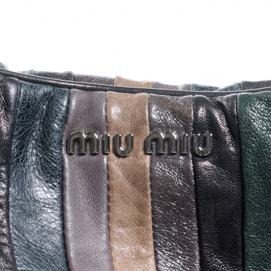 Leather Multicolor Patchwork Hobo