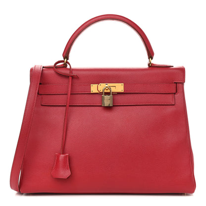 Hermes Epsom Kelly Retourne 32 Rouge Vif 1 of 14