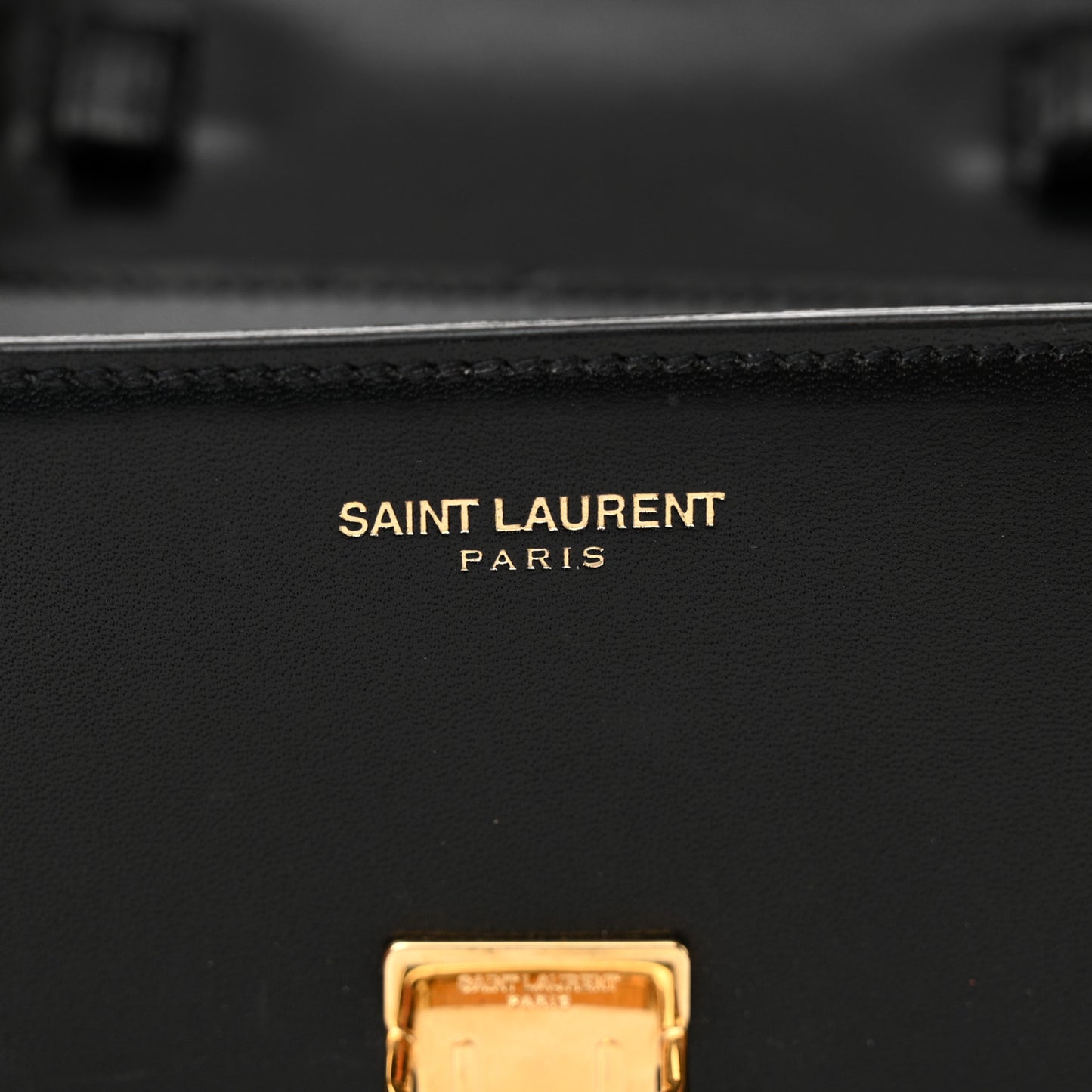 Calfskin Mini High School Satchel Black