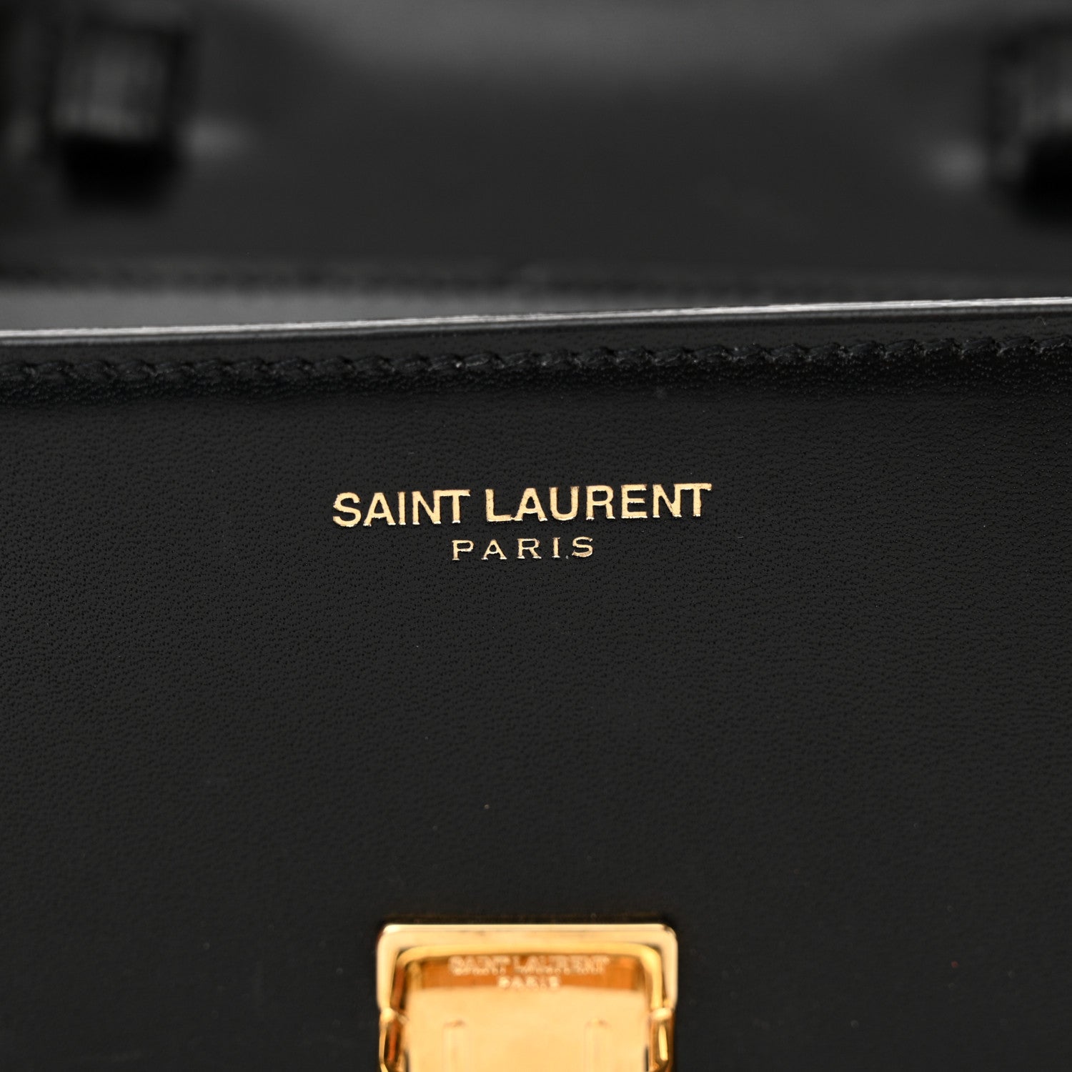 Saint Laurent Calfskin Mini High School Satchel Black 6 of 12