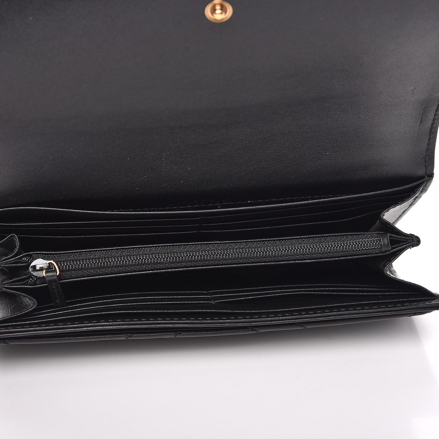 Calfskin Matelasse GG Marmont Continental Wallet Black