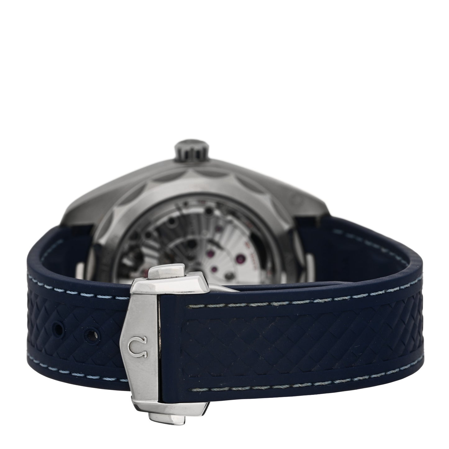 Stainless Steel Rubber 43mm Seamaster Aqua Terra World Time Chronometer Automatic Watch Blue 220.12.43.22.03.001