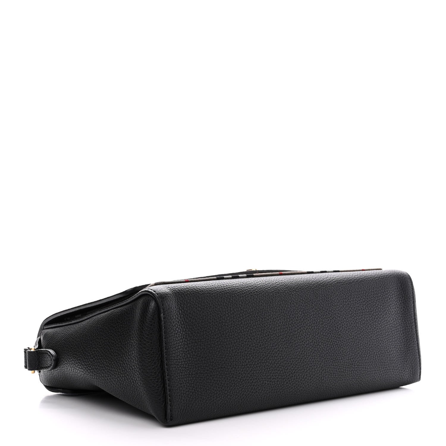 Burberry Grainy Calfskin Vintage Check Note Crossbody Bag Black 4 of 15
