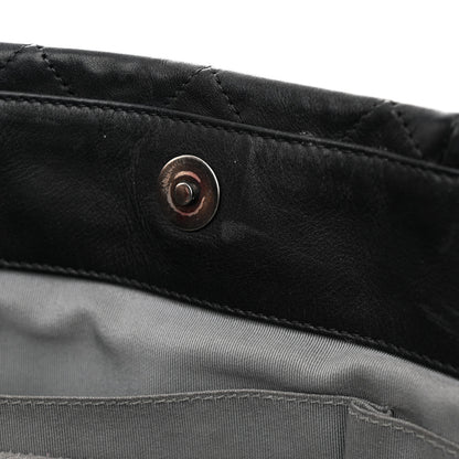 Chanel Calfskin Quilted Large Coco Pleats Tote Black 21 of 34