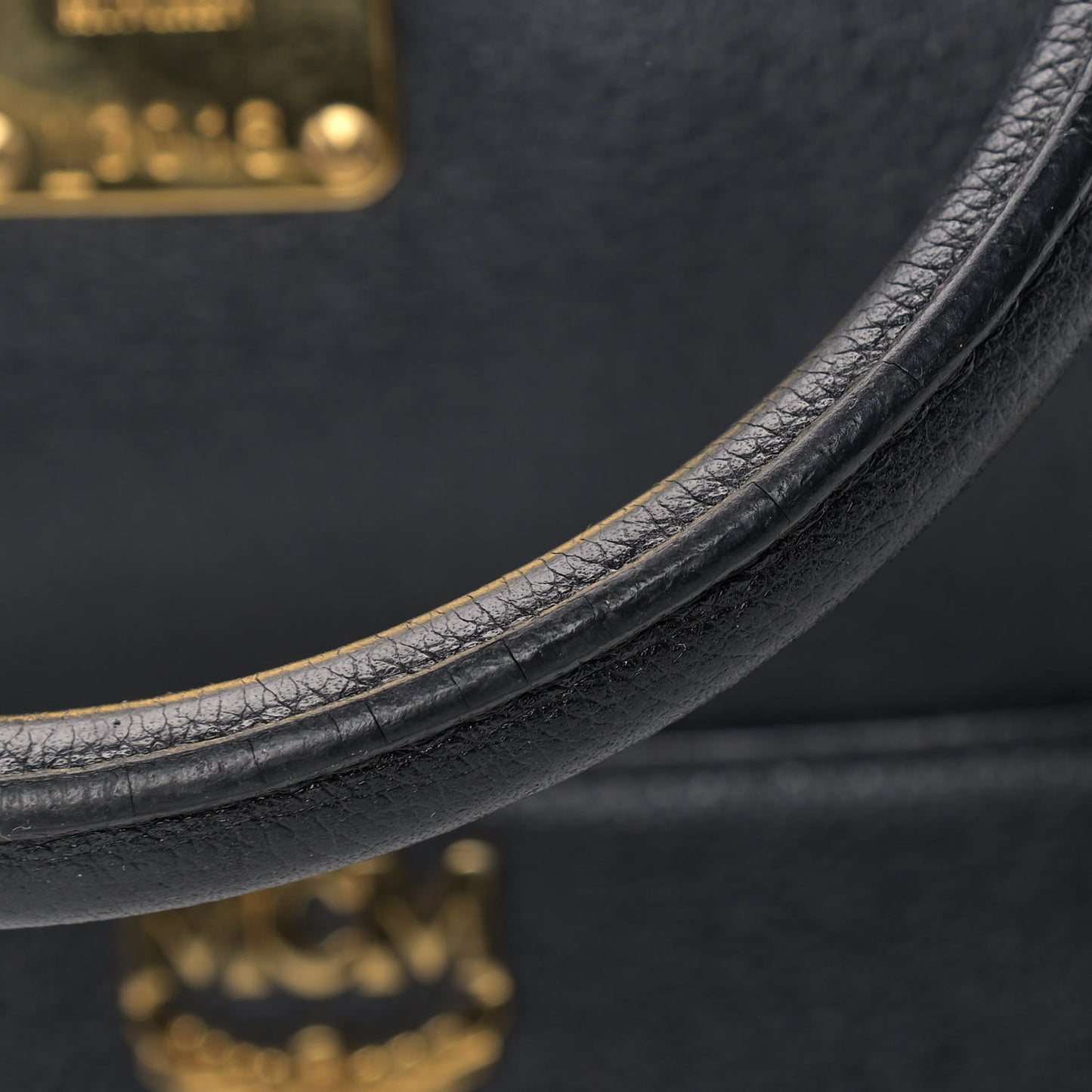 Grained Calfskin Boston Bag