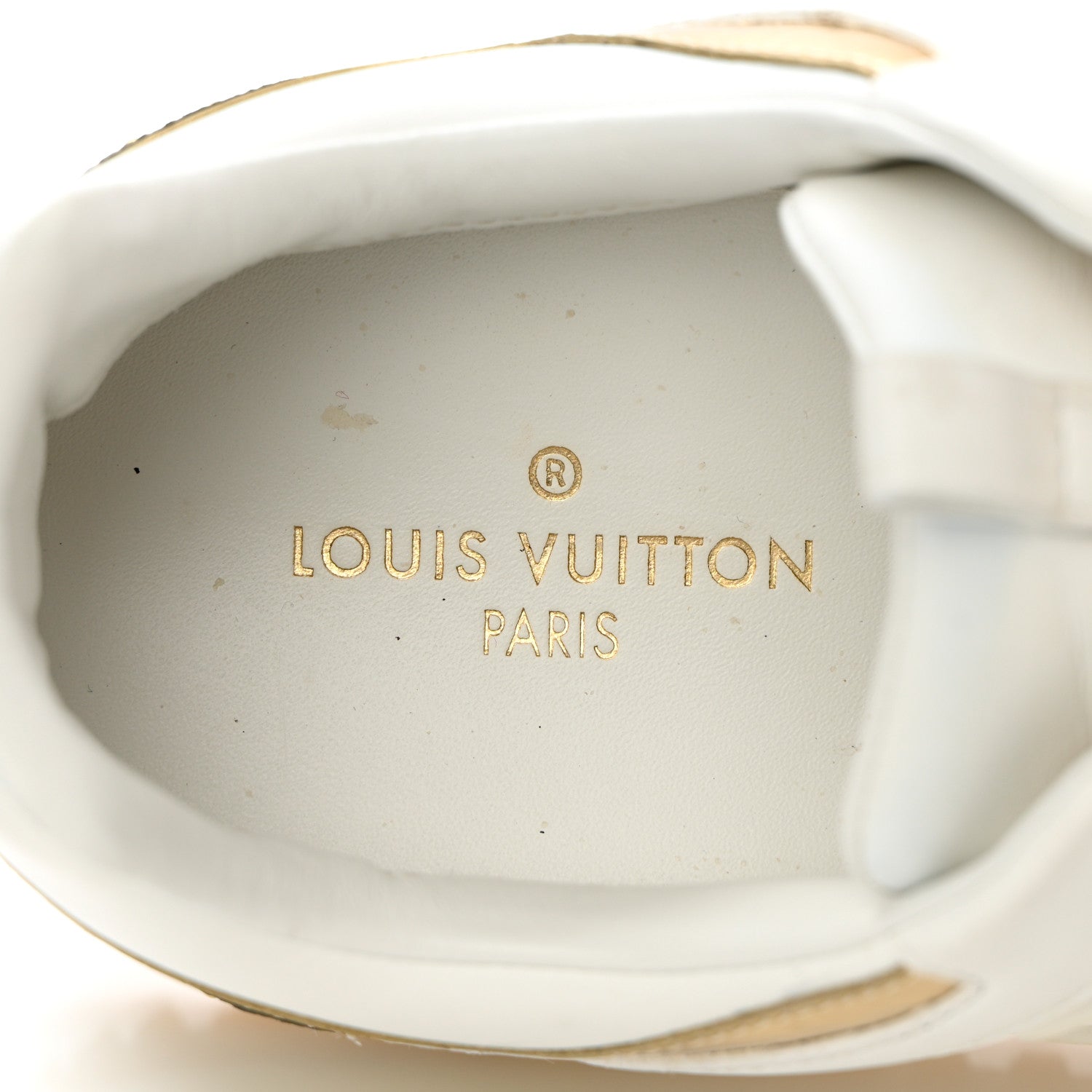 Louis Vuitton Calfskin Monogram Embellished Run Away Sneakers 36 White 8 of 14