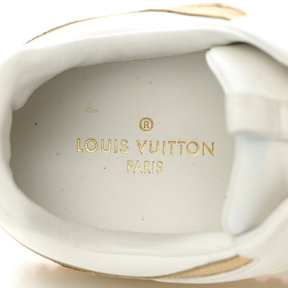 Louis Vuitton Calfskin Monogram Embellished Run Away Sneakers 36 White 8 of 14