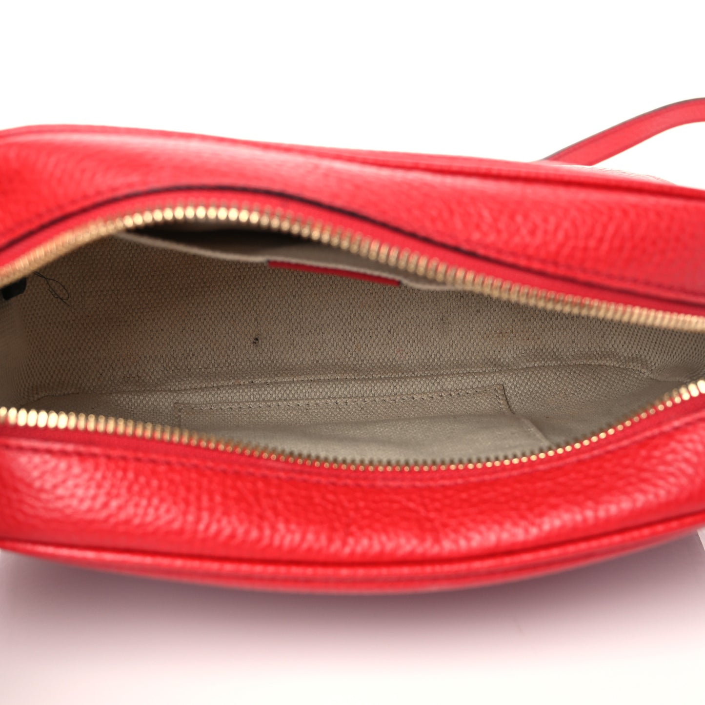 Pebbled Calfskin Small Soho Disco Bag Tabasco Red