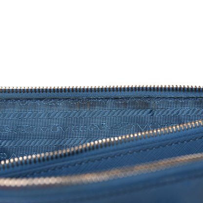 Prada Saffiano Large Galleria Double Zip Tote Cobalto 22 of 33
