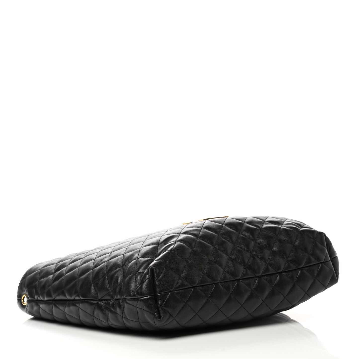 Lambskin Quilted Maxi Icare Shopping Tote Black