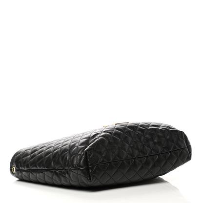 Saint Laurent Lambskin Quilted Maxi Icare Shopping Tote Black 5 of 11