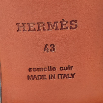 Hermes Calfskin Mens Oxford 43 Black 6 of 9