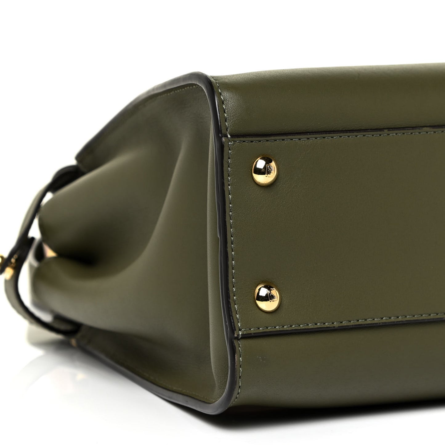 Vitello Seta Light Aura Shiny Nappa Medium Peekaboo I SEE U Satchel Equatore Cuoio