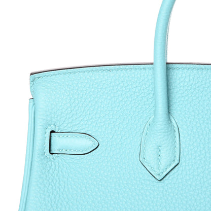 Hermes Togo Birkin 25 Bleu Atoll 9 of 33