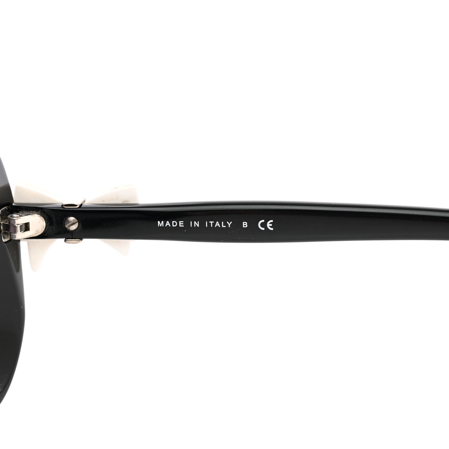 Acetate CC Bow Sunglasses 5171 Black White