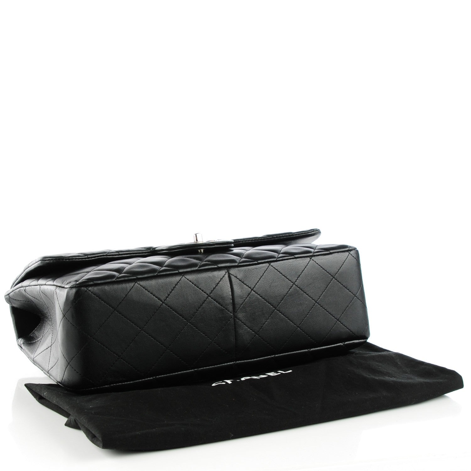 Chanel Lambskin Quilted Jumbo Single Flap Black 4 of 9