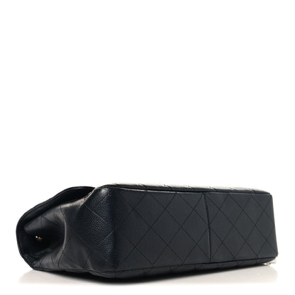 Chanel Caviar Quilted Jumbo Single Flap Black 4 of 11