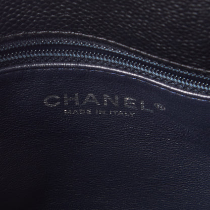 Chanel Caviar Lambskin Quilted Large Coco Break Shopping Bag Black 10 of 11