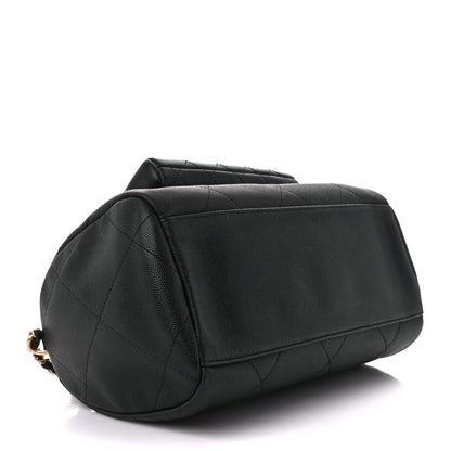 Chanel Caviar Lambskin Quilted In The Loop Bowling Bag Black 4 of 12