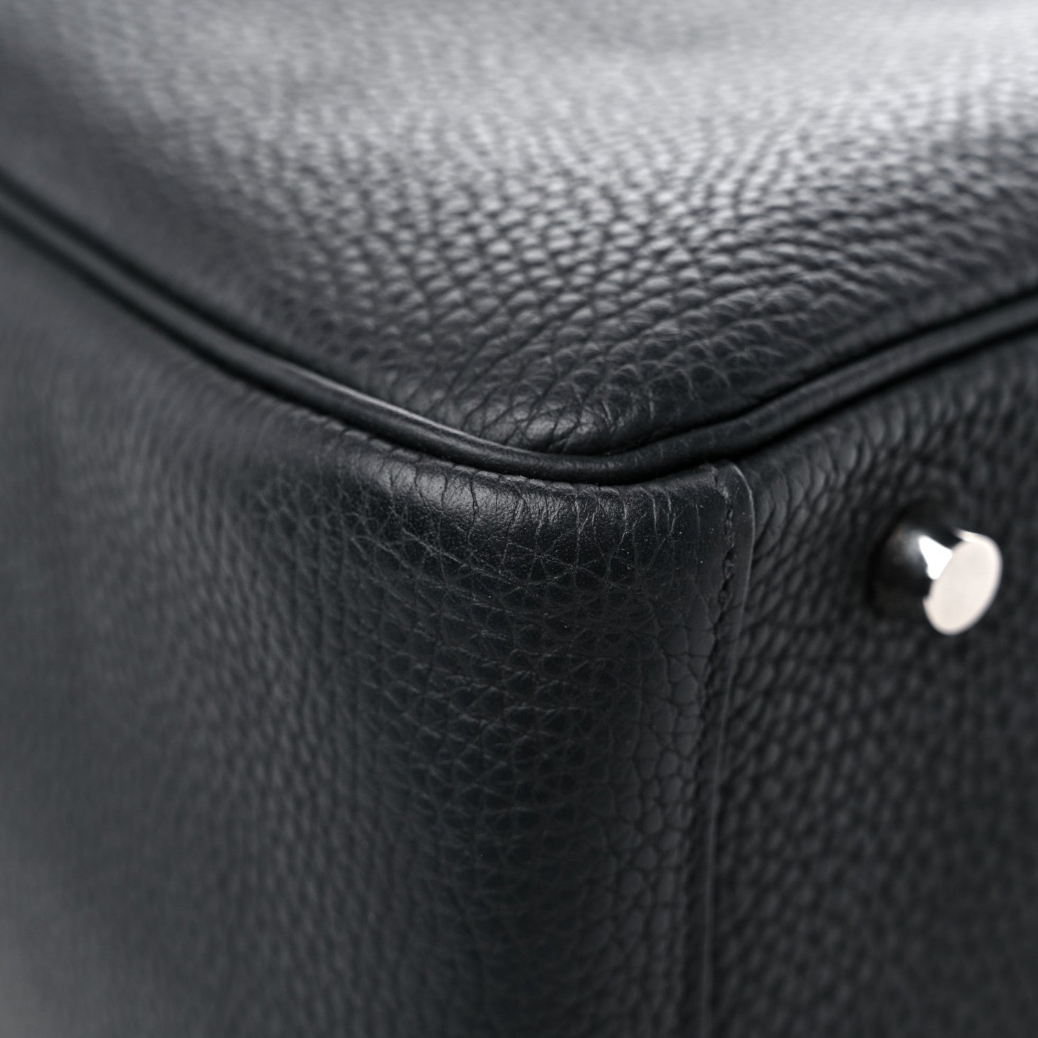 Hermes Taurillon Clemence Lindy 30 Black 10 of 11
