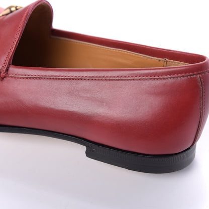 Gucci Calfskin Womens Jordaan Loafers 36 Hibiscus Red 11 of 12