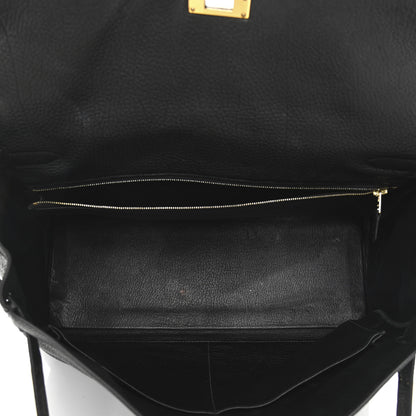 Hermes Taurillon Clemence Kelly Retourne 35 Black 4 of 13