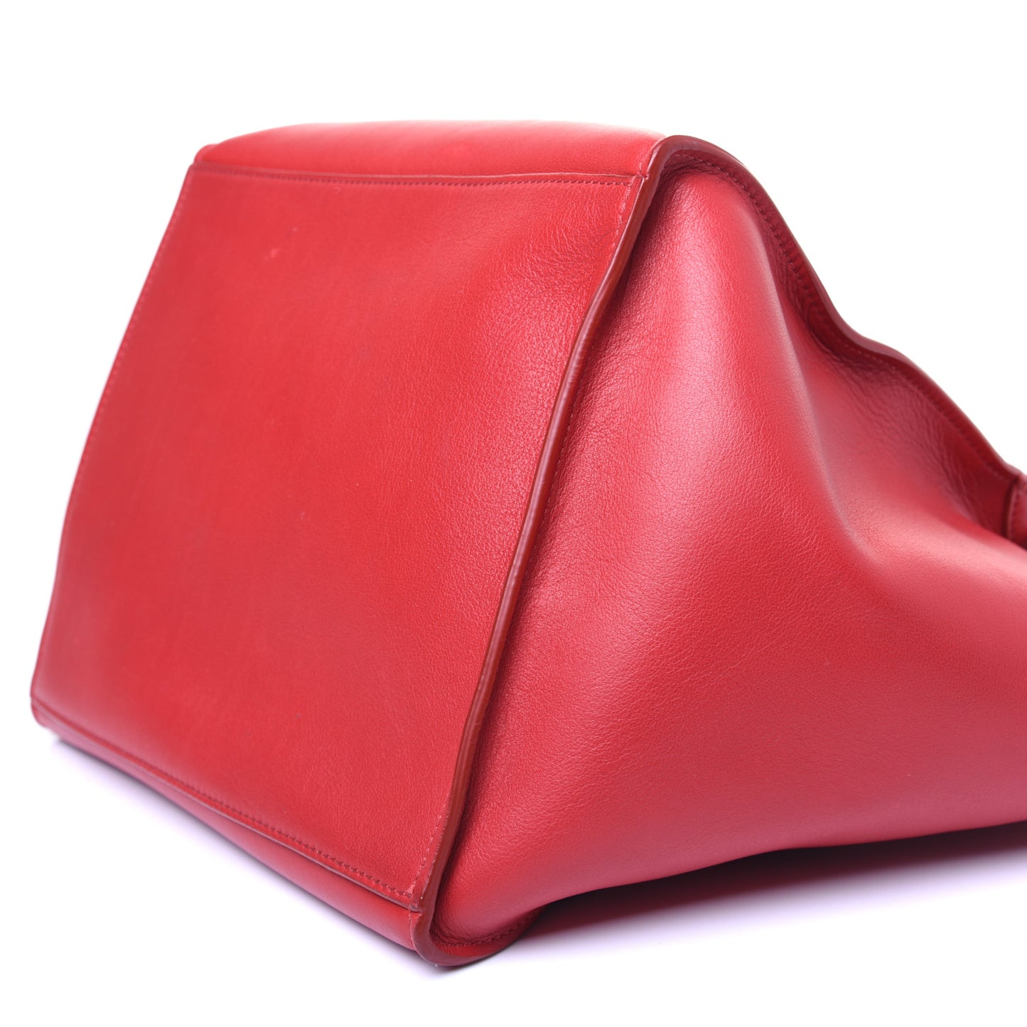 Smooth Calfskin Small Big Bag Red
