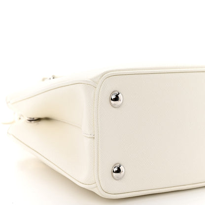 Prada Saffiano Lux Micro Galleria Shoulder Bag White 8 of 10