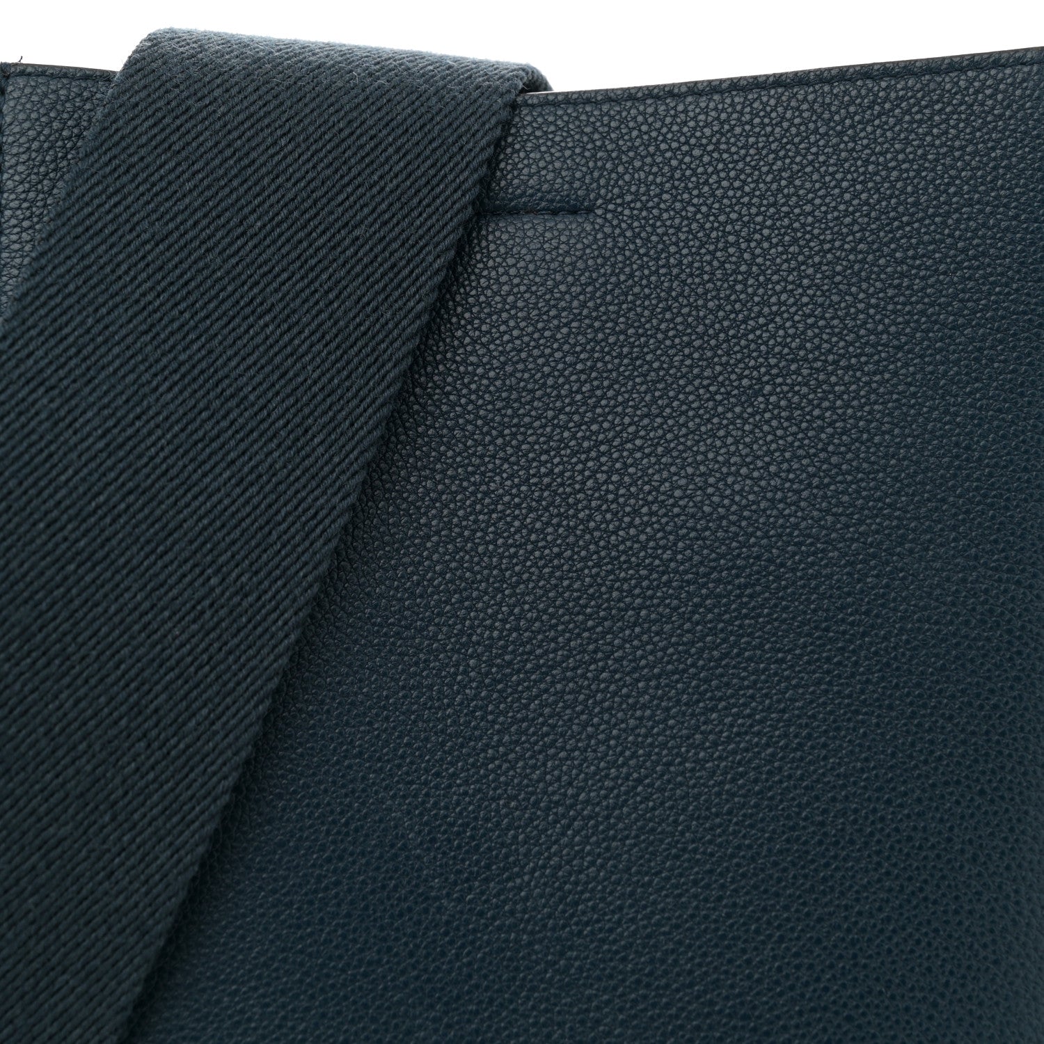 Celine Soft Grained Calfskin Small Sangle Bucket Bag Navy 8 of 11