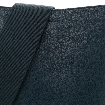 Celine Soft Grained Calfskin Small Sangle Bucket Bag Navy 8 of 11