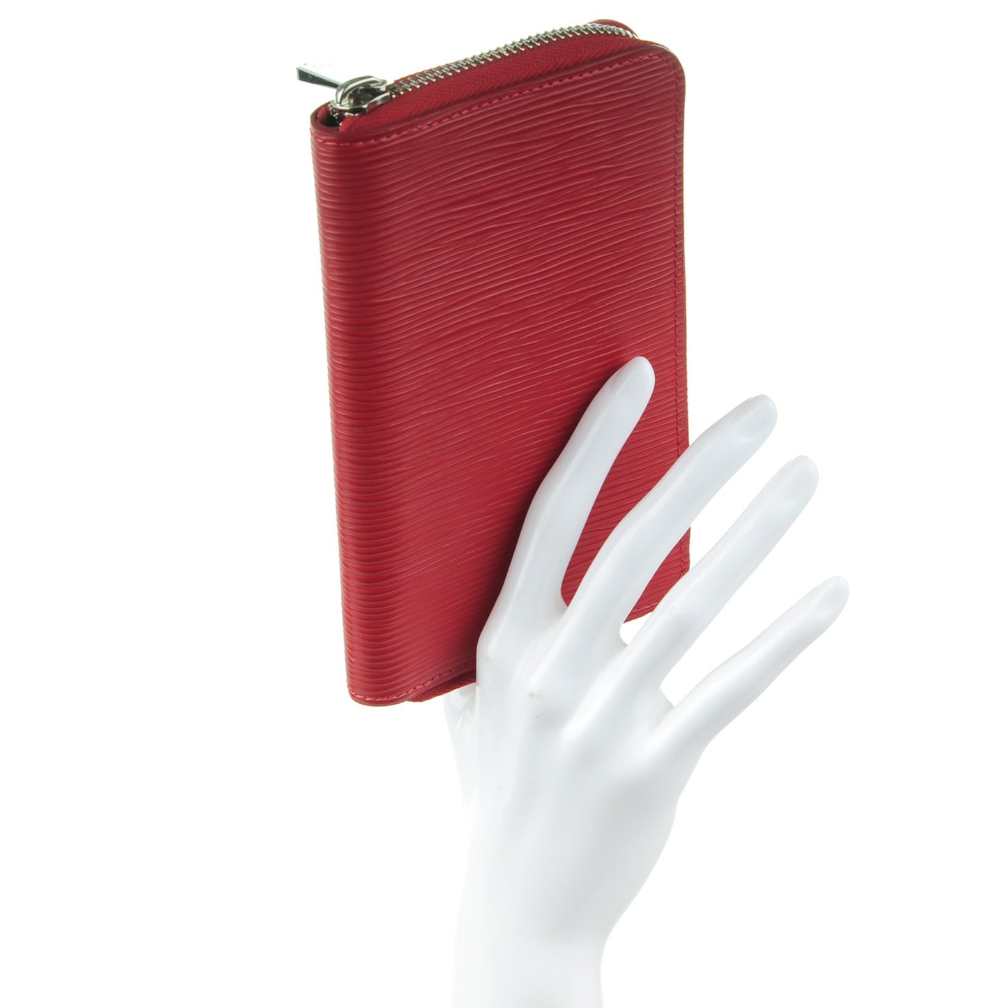Epi Zippy Compact Wallet Carmine