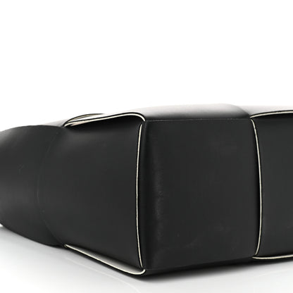Bottega Veneta Nappa Maxi Intrecciato Medium Arco Tote Black White 10 of 11