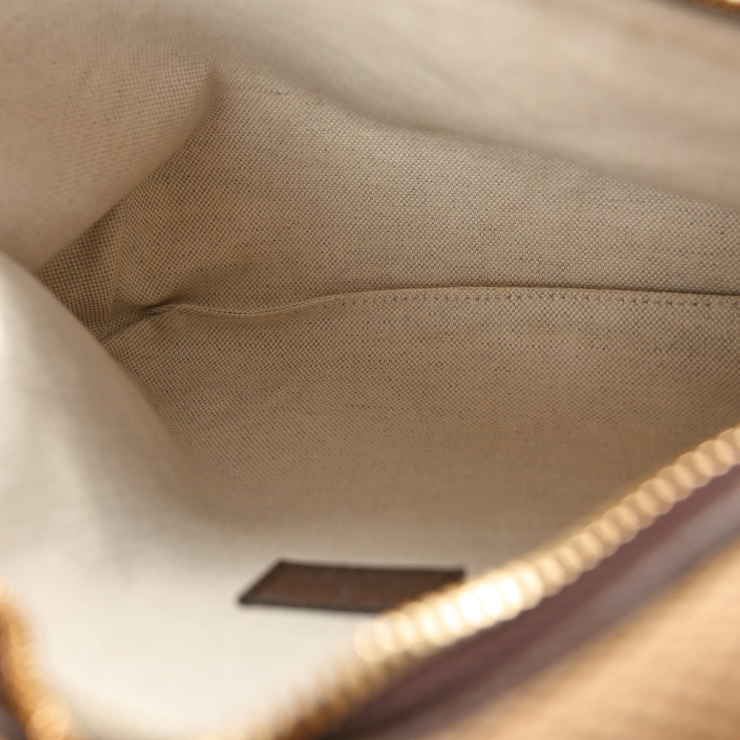 Monogram Jumbo GG Textured Dollar Calfskin Web Belt Bag Camel Ebony New Acero