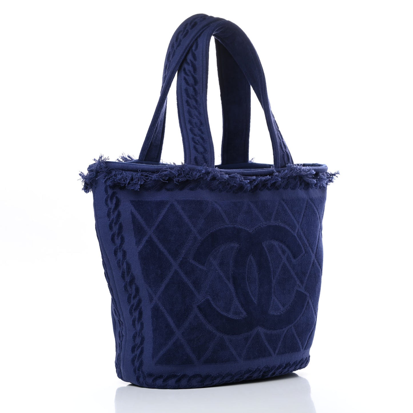 Terry Cotton CC Beach Tote Towel Set Blue