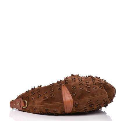 Louis Vuitton Suede Mahina Fleurs Onatah GM Cacao 4 of 10