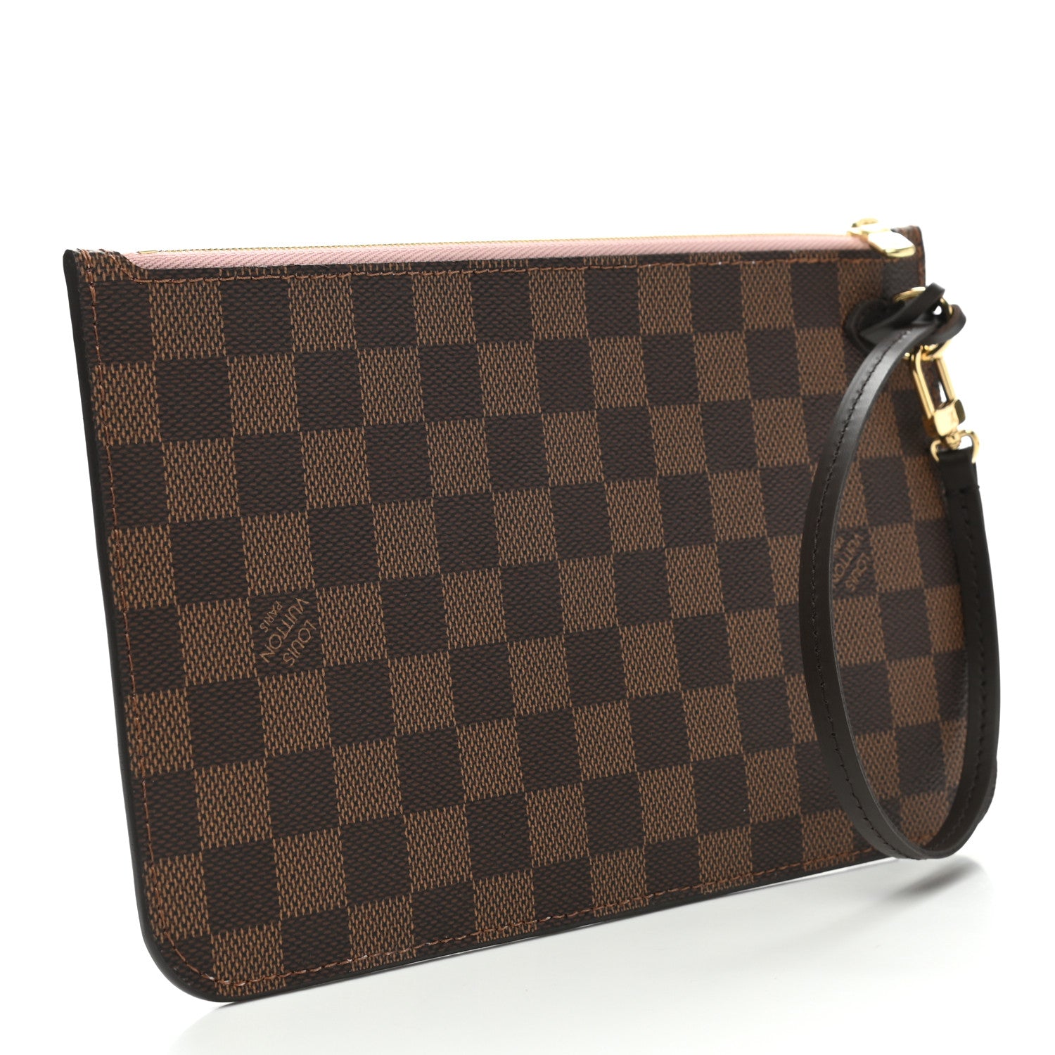 Louis Vuitton Damier Ebene Neverfull MM GM Pochette Rose Ballerine 3 of 6