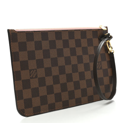 Louis Vuitton Damier Ebene Neverfull MM GM Pochette Rose Ballerine 3 of 6