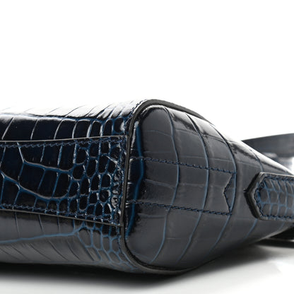 Givenchy Calfskin Crocodile Embossed Nano Antigona Navy 8 of 8