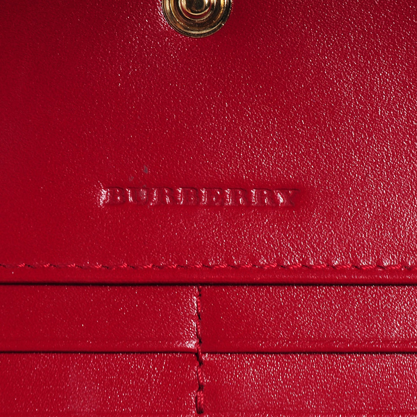 Signature Grain Leather Continental Wallet Military Red