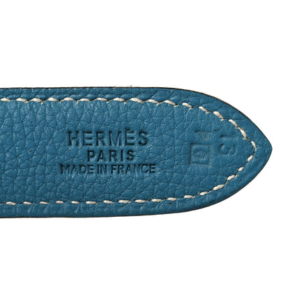 Hermes Togo Trim II 31 Hobo Bleu Jean 6 of 8