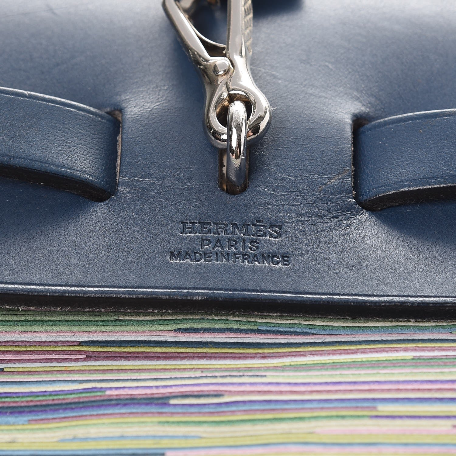 Hermes Barenia Vibrato Herbag 30 PM Indigo 9 of 13