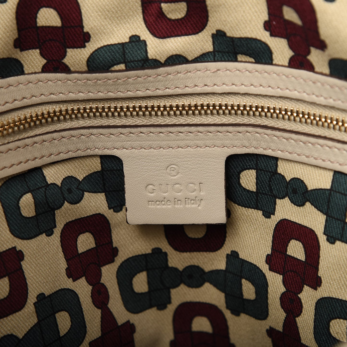 Guccissima Medium Hysteria Tote Ivory