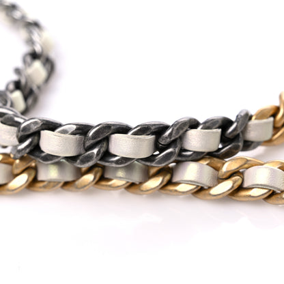 Chanel Iridescent Calfskin Quilted Chanel 19 Wallet On Chain WOC White 13 of 13