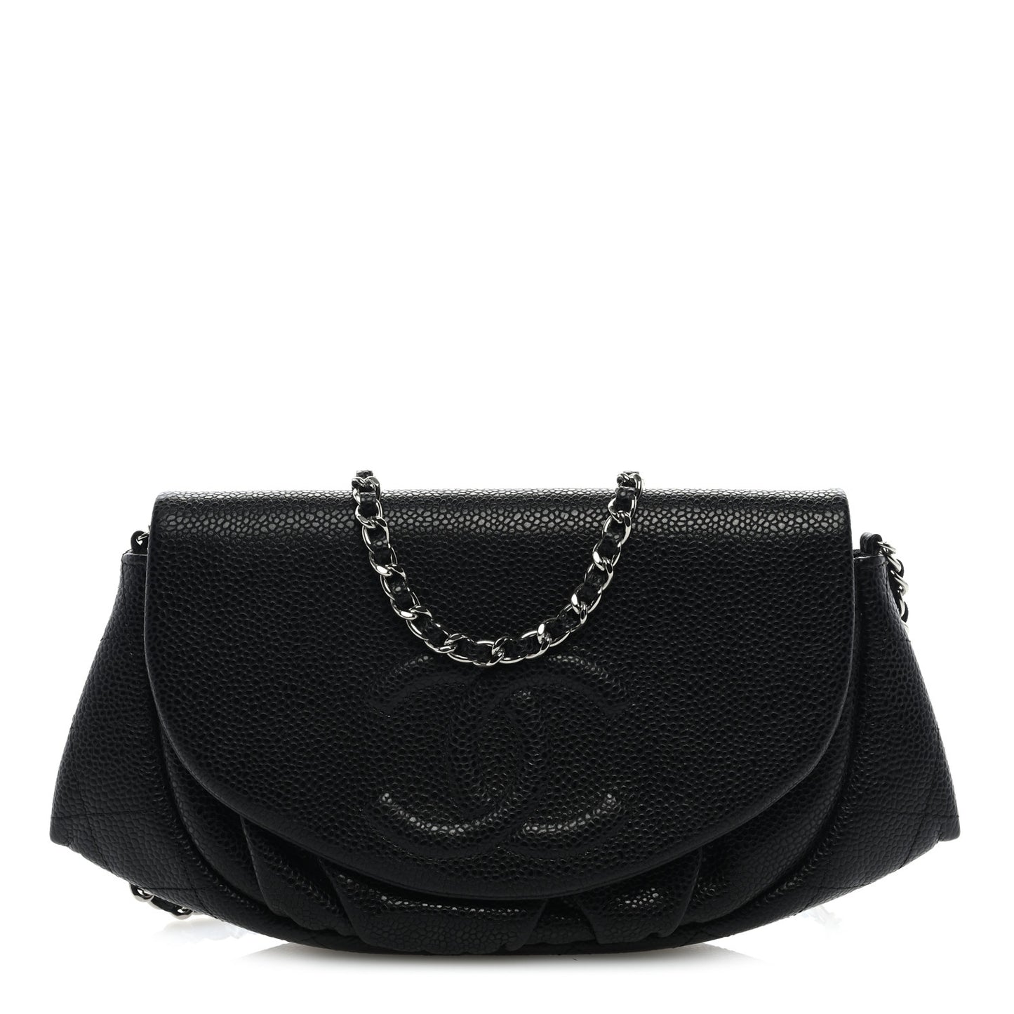 Caviar Half Moon Wallet On Chain WOC Black