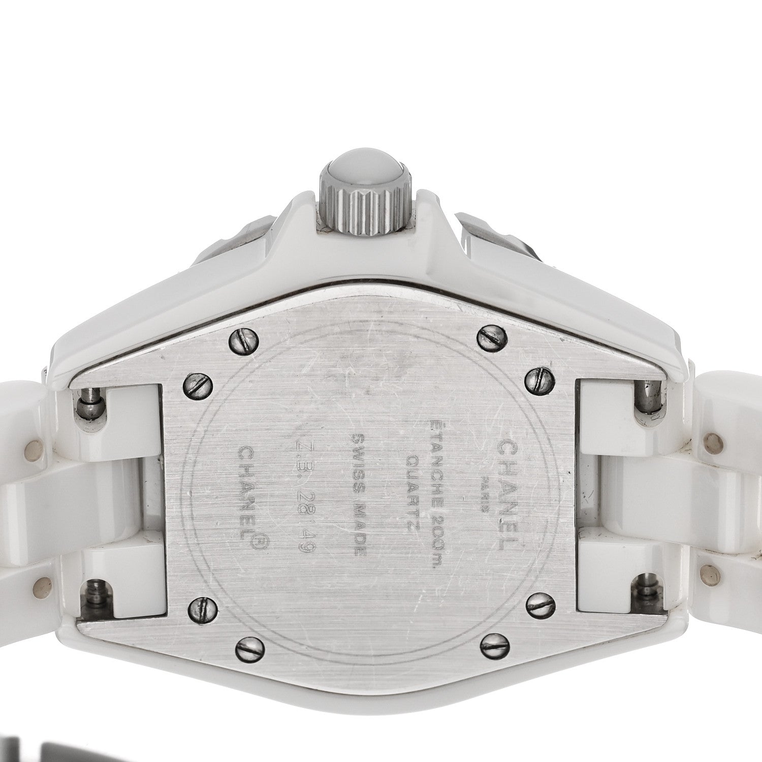Chanel Stainless Steel Ceramic 33mm J12 Quartz Watch White 4 of 4