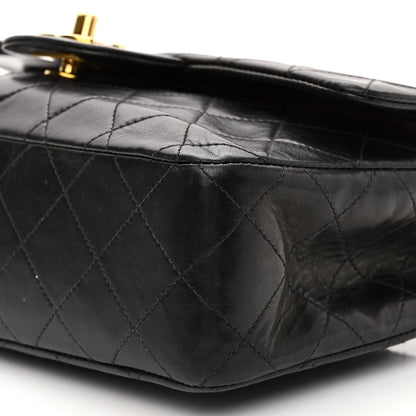 Chanel Lambskin Quilted Small Double Flap Black 9 of 10